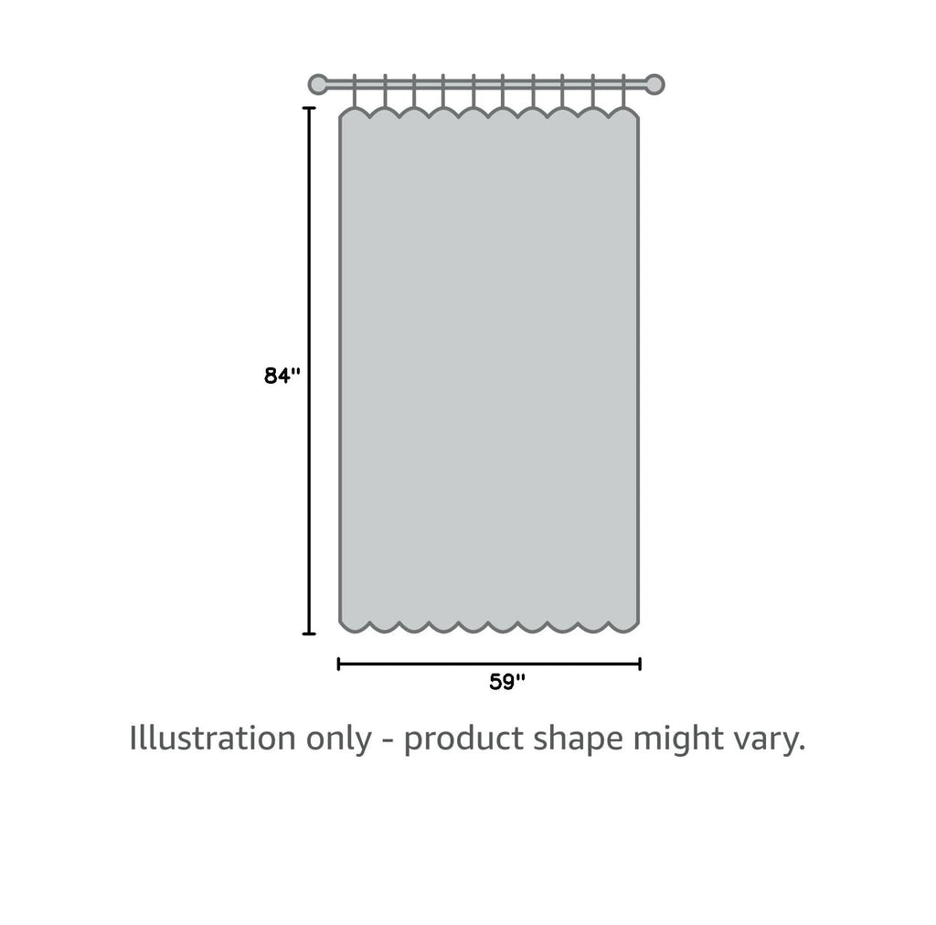White 2 Panels Waterproof Mosquito Netting Curtains I8418