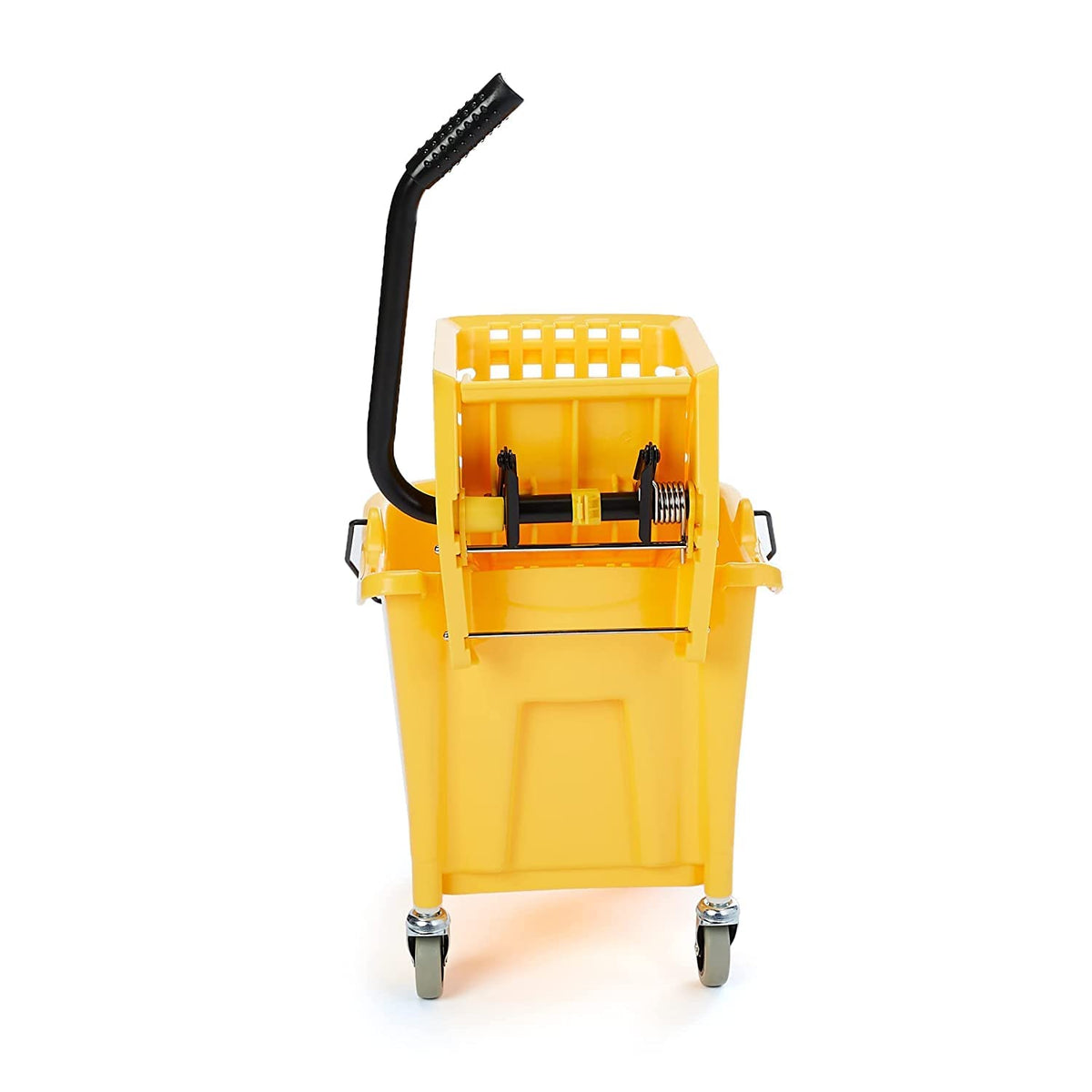 Yellow 35-Quart Mop Bucket on Wheels Y587372