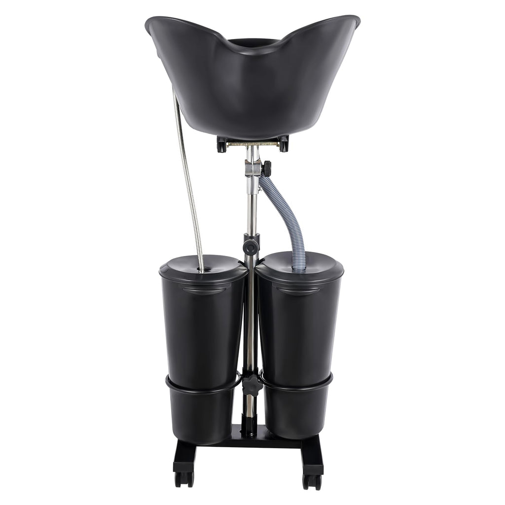 Portable Shampoo Bowl Hair Washing Sink with Electric Pump and 2 Water Tanks S9569