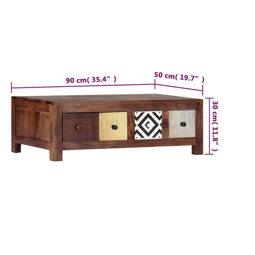 Solid Sheesham Wood Coffee Table T76303