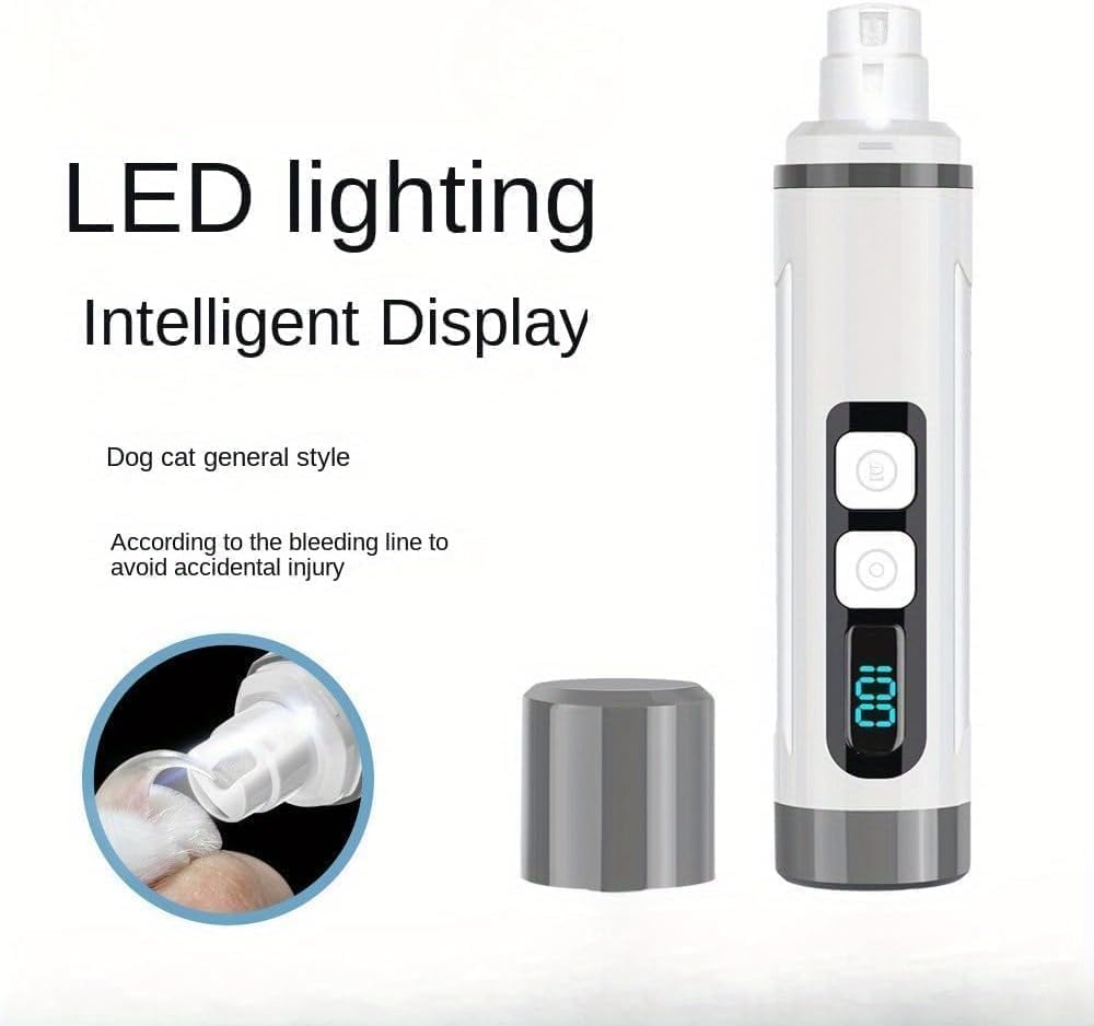 Quiet Dog & Cat Nail Grinder with LED Light I31730