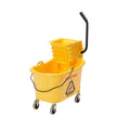 Yellow 35-Quart Mop Bucket on Wheels Y587372