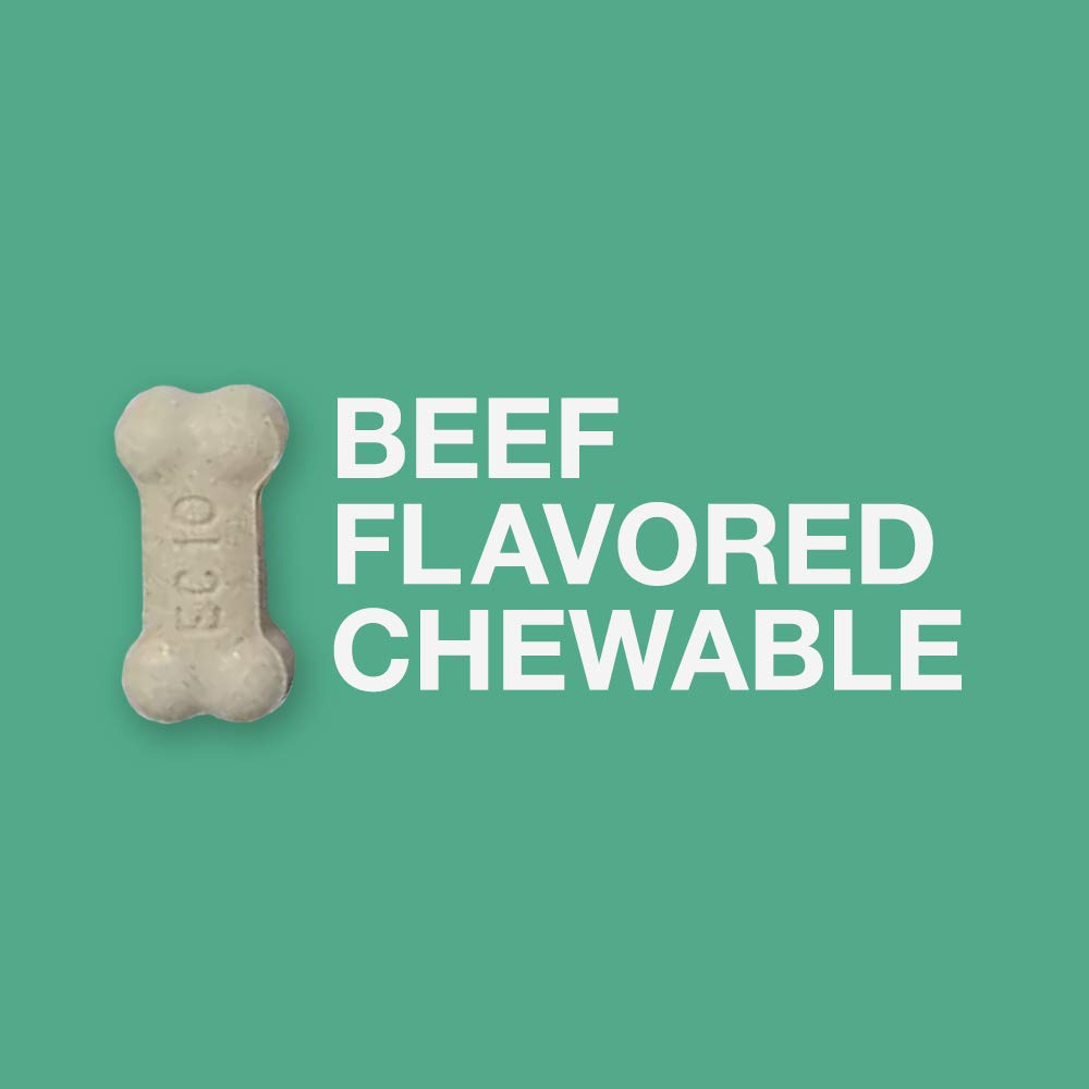 Chewable Dewormer for Small Dogs, 2-25 lbs, 4 Tablets A790705