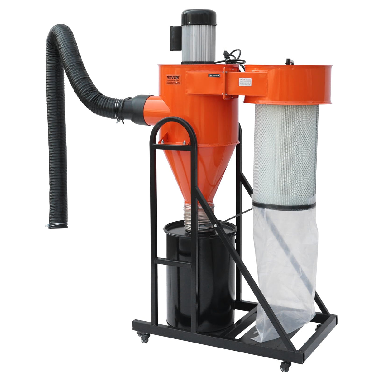 2 HP Portable Dust Collector with 39 Gallon Collection Bag E7722