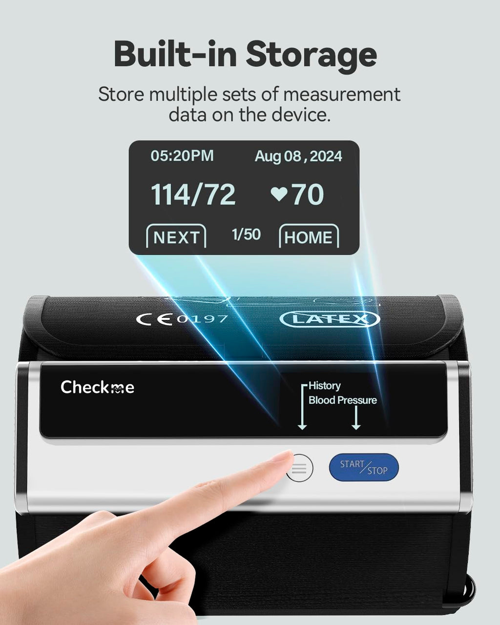 Upper Arm Blood Pressure Monitor with Bluetooth Cuff N6691