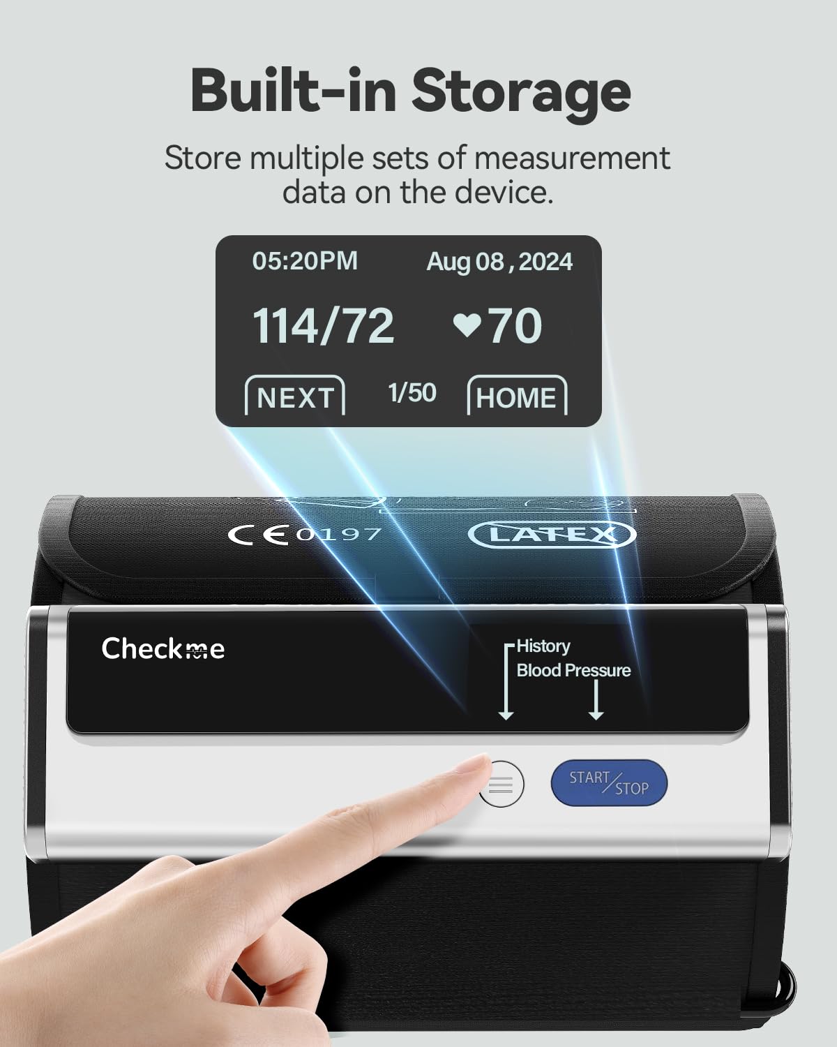 Upper Arm Blood Pressure Monitor with Bluetooth Cuff N6691