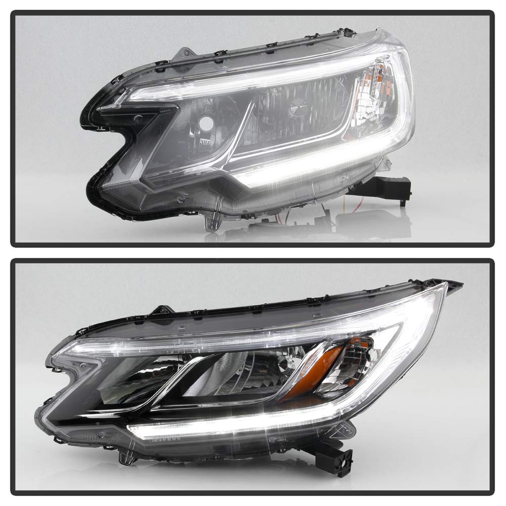 For 2015-2016 Honda CRV Halogen Type LED DRL Headlights Assembly Pair Set Left+Right H79430
