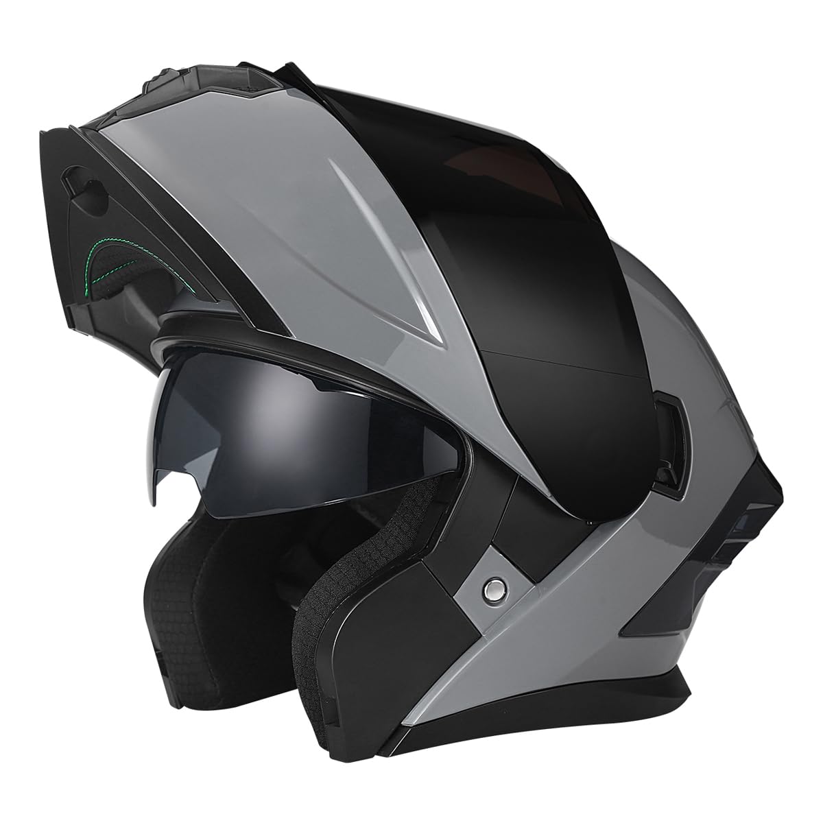 Flip Up Modular Full Face Motorcycle Helmet Dual Visor U64586