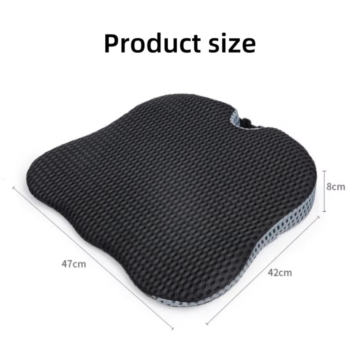 Grey Memory Foam Car Seat Booster Cushion C267296