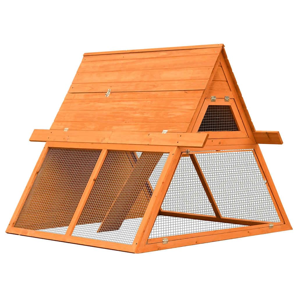 Brown Wooden Rabbit Hutch N2189
