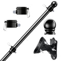 Tangle Free Stainless Steel Flag Pole Kit with Bracket I932
