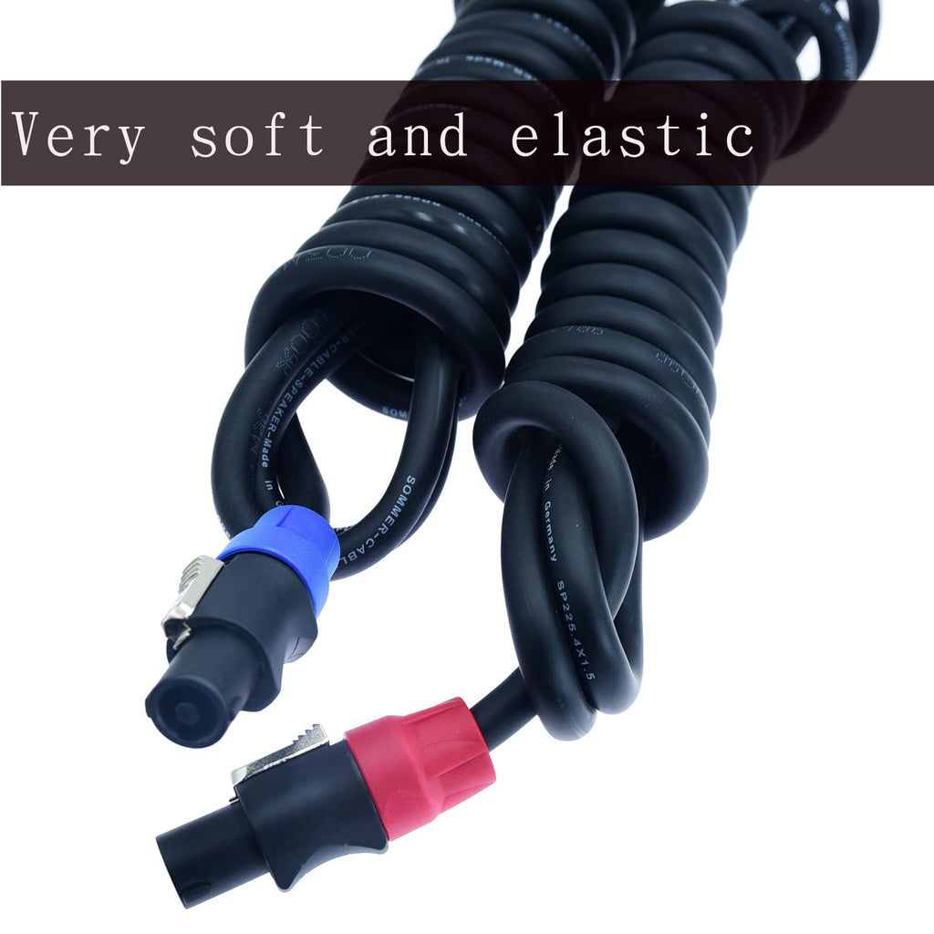 2Pcs 14 awg Speaker Cable with Twist Lock M736