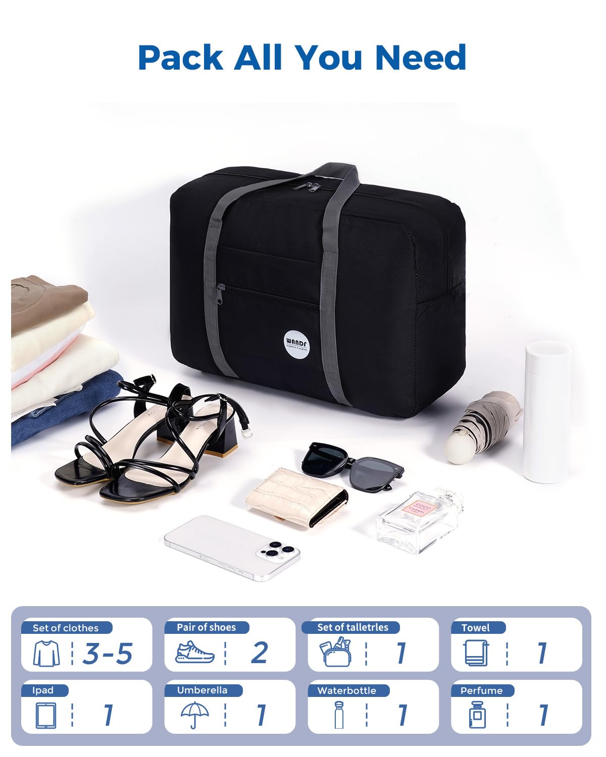 Personal Item Travel Bag Y2362
