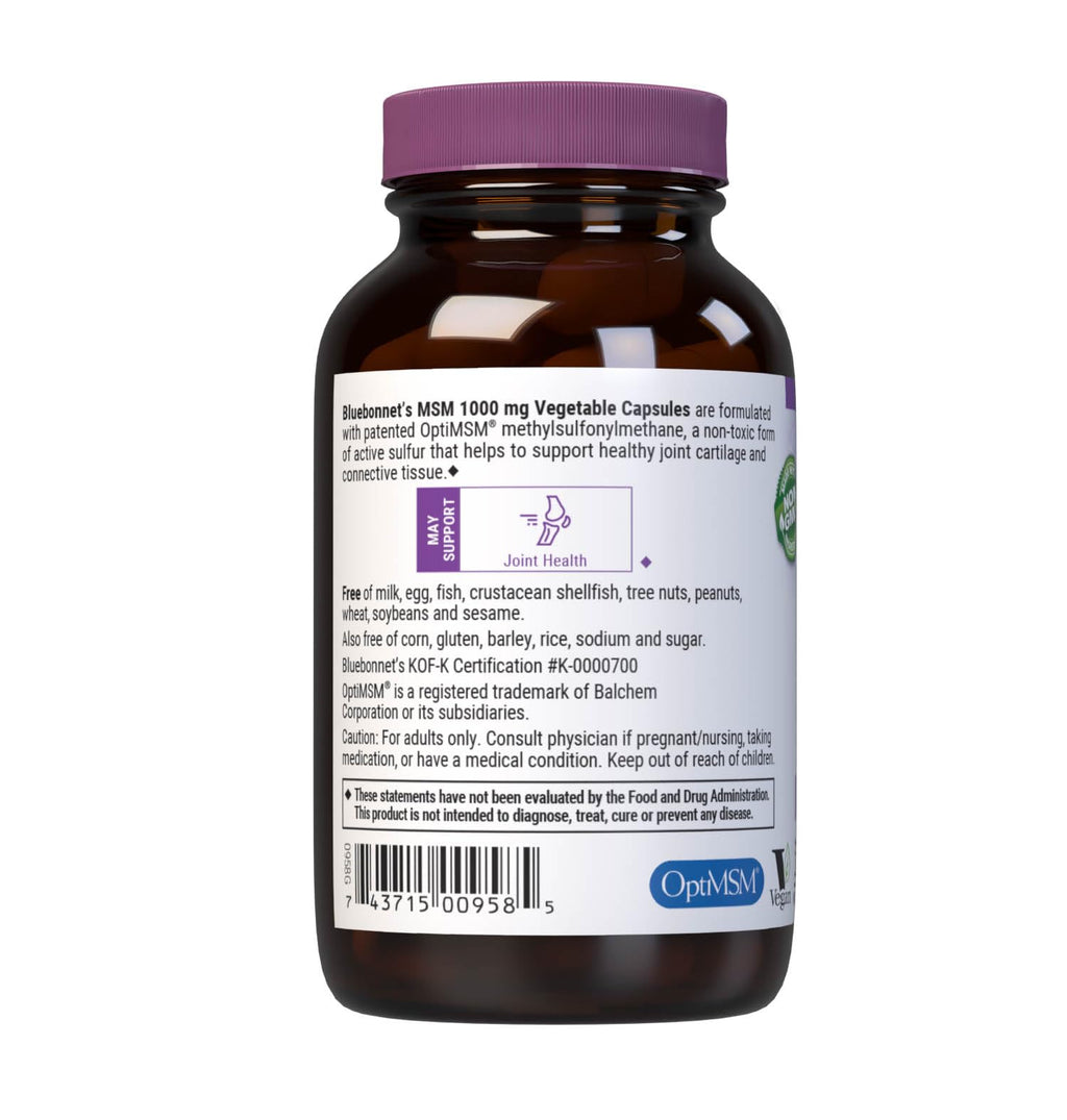 MSM 1000 mg 60 Vegetable Capsules S903603