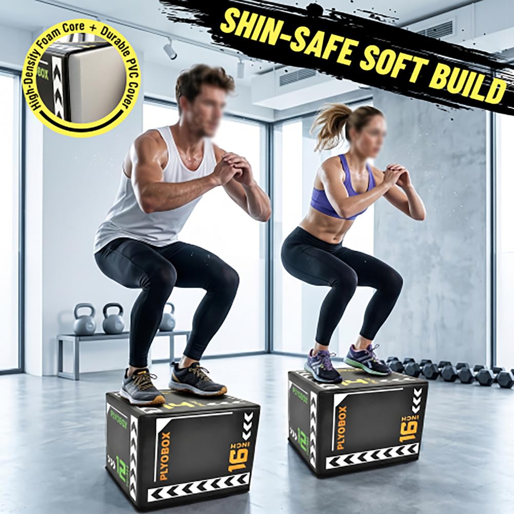 3-in-1 Soft Foam Plyometric Jump Box W896