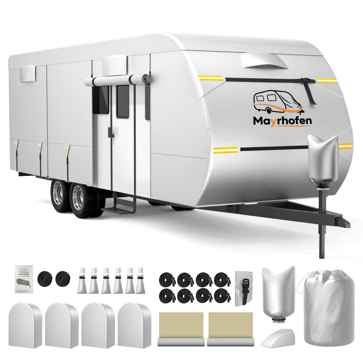 14-16ft 6 Layers 600D Oxford Waterproof RV Cover R389