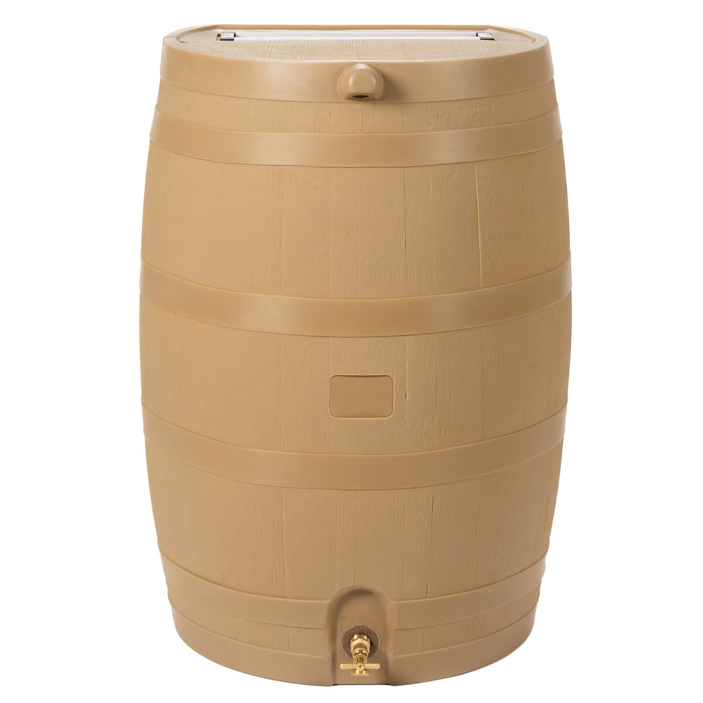 50-Gallon Rain Water Collection Barrel with Brass Spigot M28424