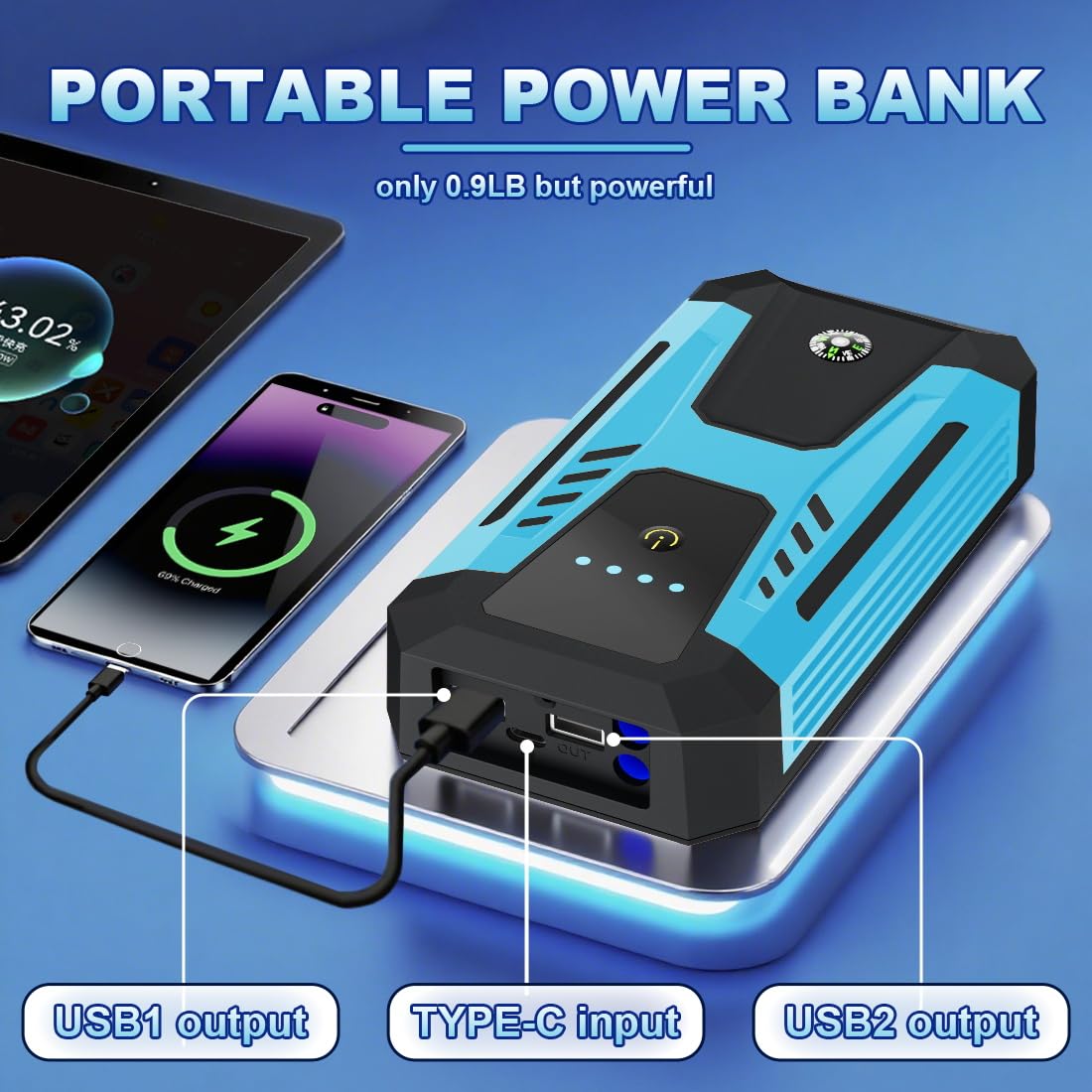 6000A Peak 12v Jump Starter Z211840
