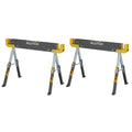 32in. Adjustable Steel Sawhorses, Pair Q623