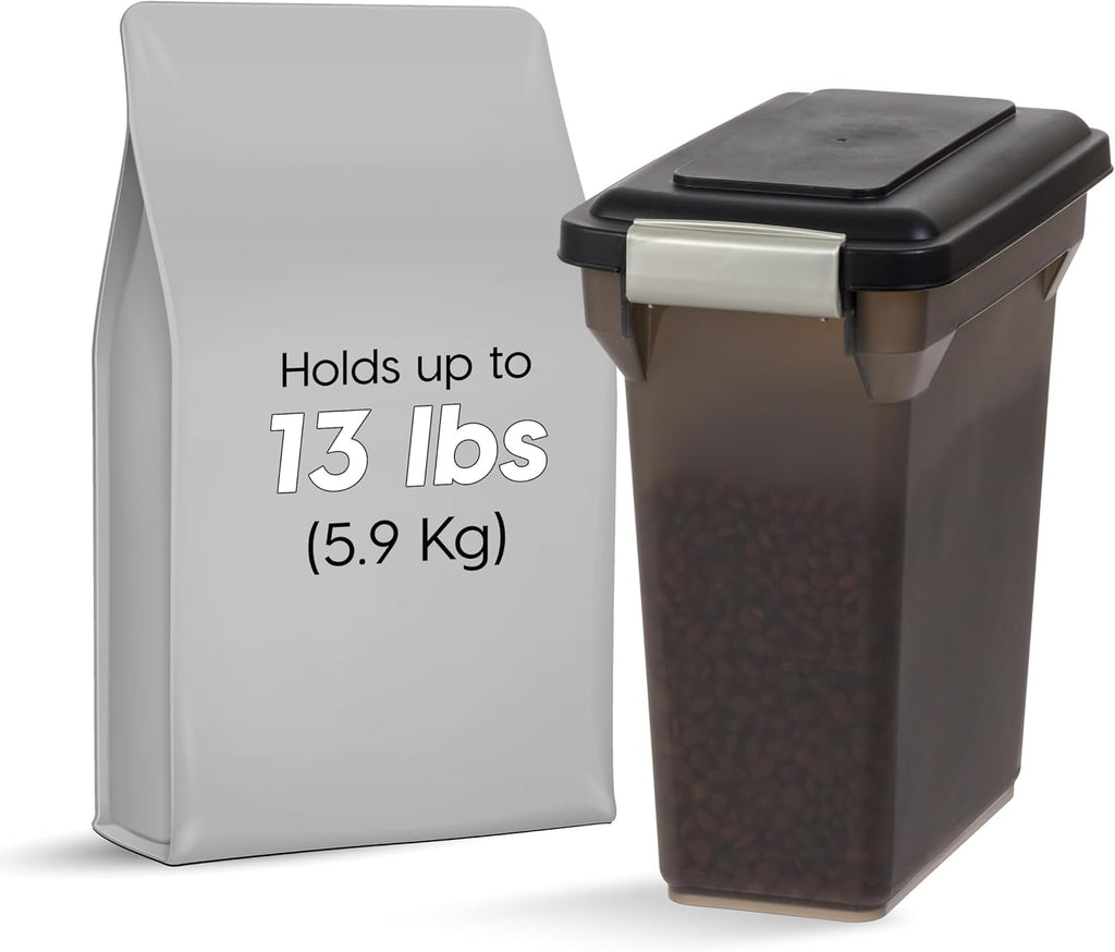 Dog Food Storage Container Up to 13 lbs Smoke I28752