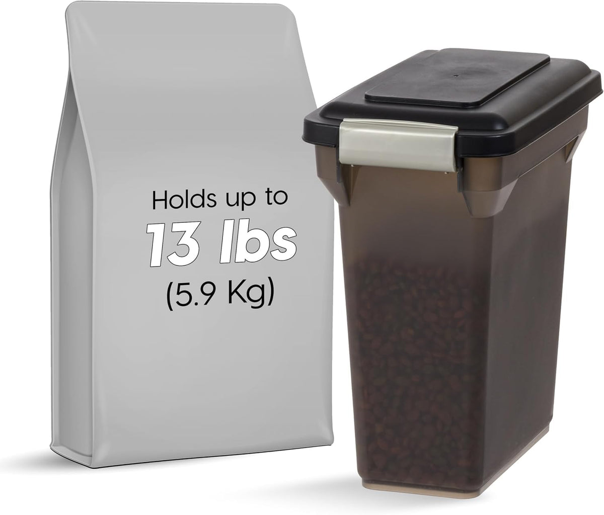 Dog Food Storage Container Up to 13 lbs Smoke I28752