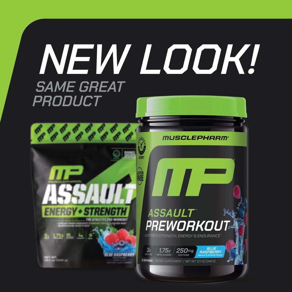 Blue Raspberry PreWorkout Powder 30 Servings F2952