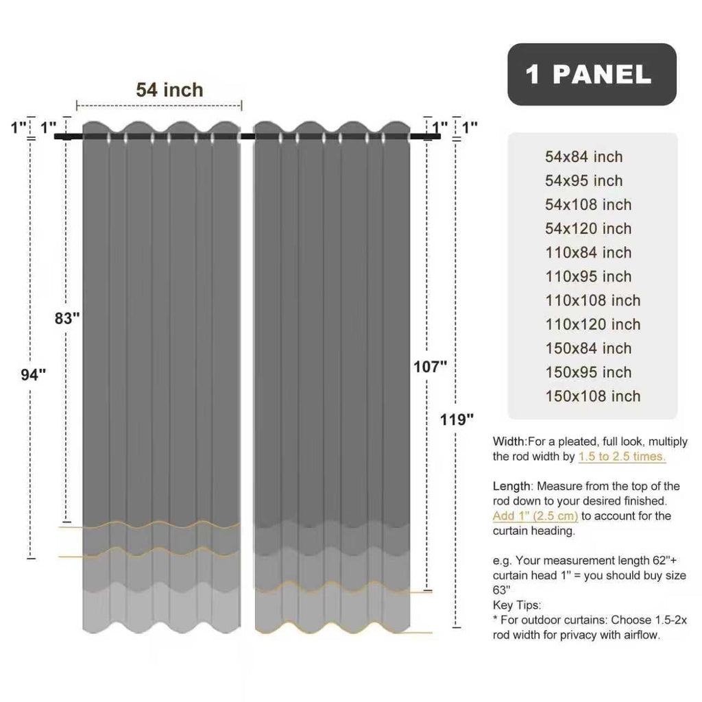 Waterproof Outdoor Curtains H100561