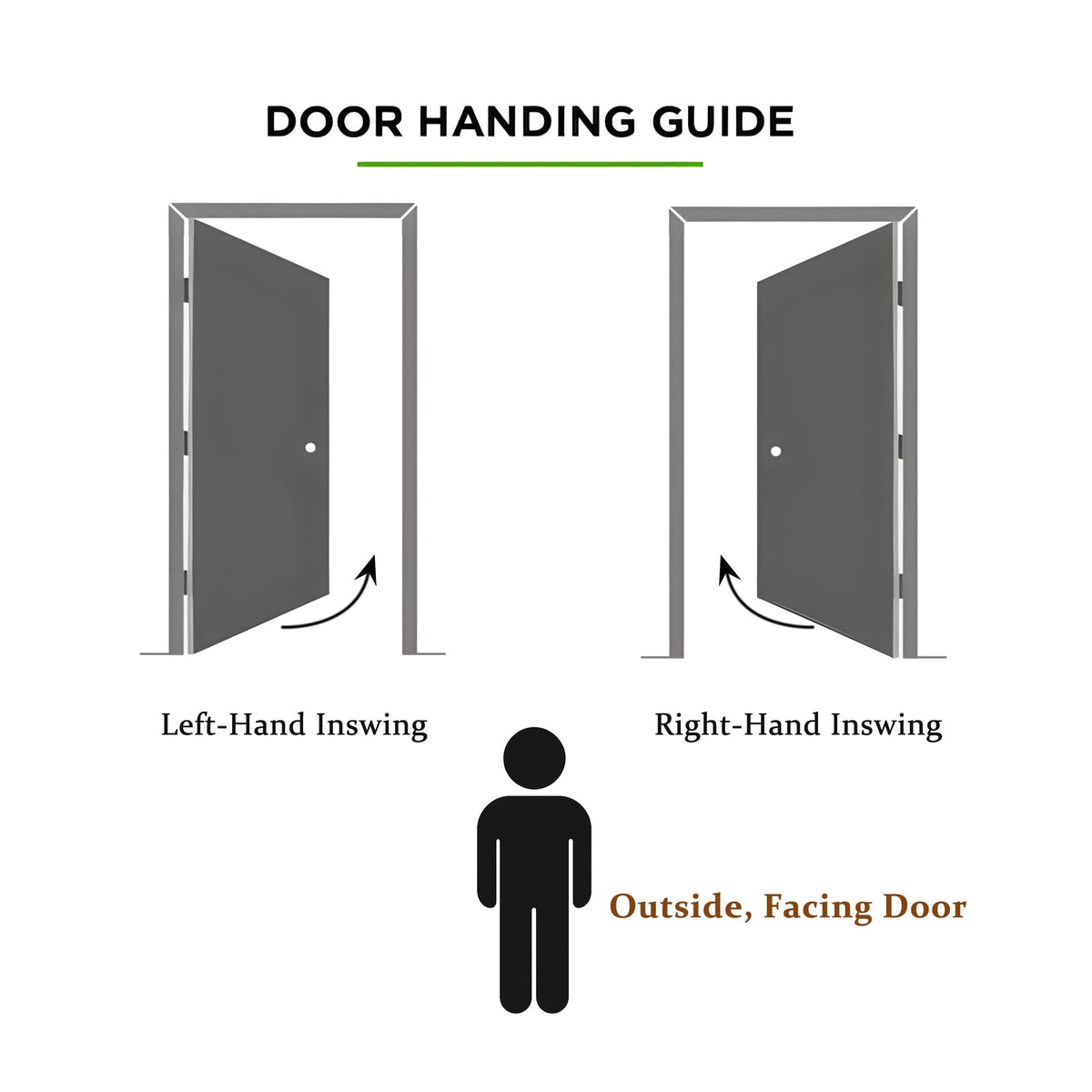 36 x 80 Black Fiberglass Entry Door Y8574