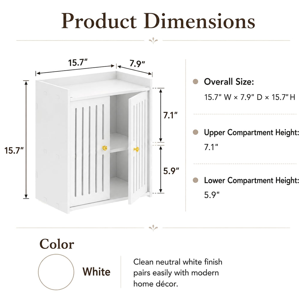 3-Tier Wall Bathroom Storage Cabinet Q830656