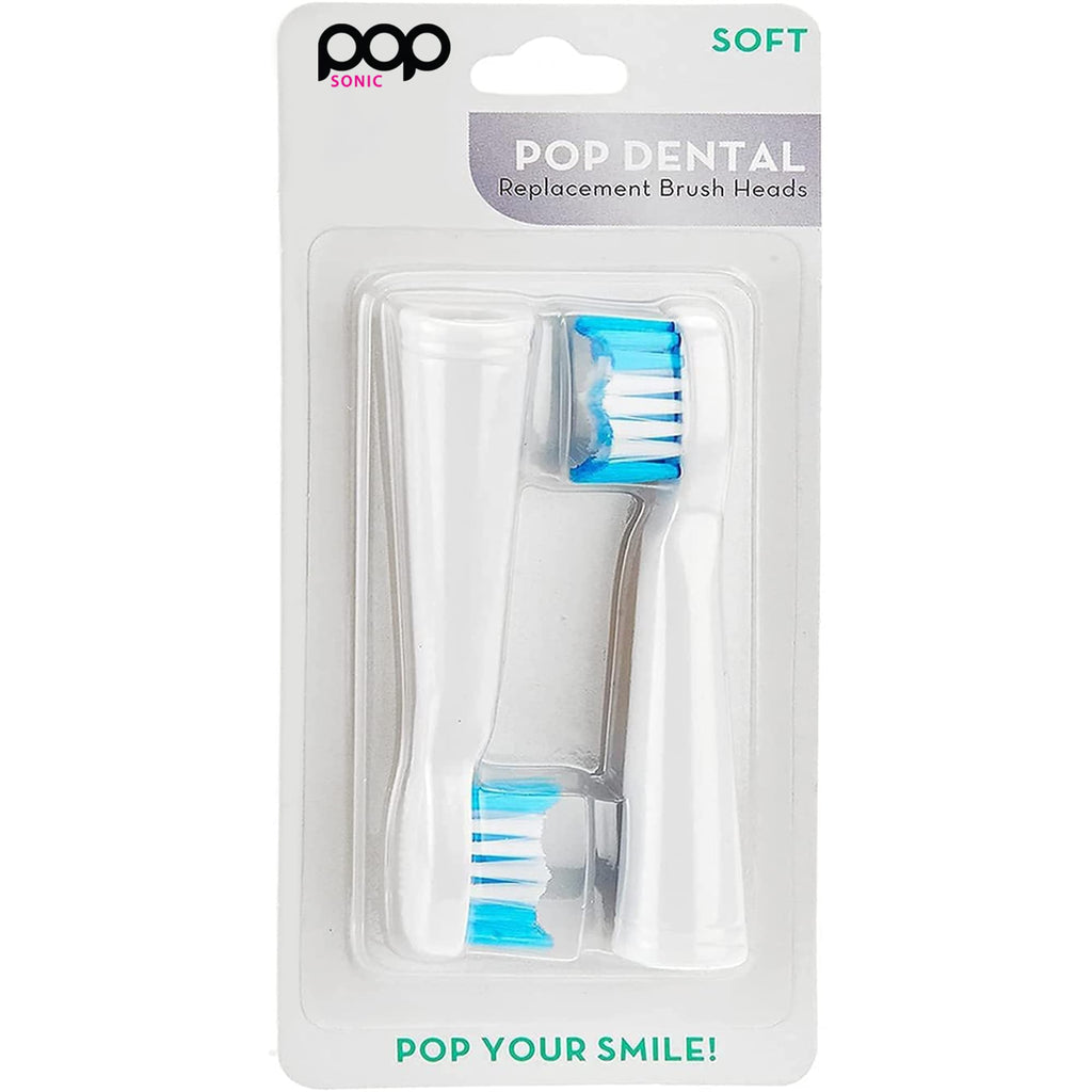 White Electric Toothbrush with 2 Replacement Heads E87436