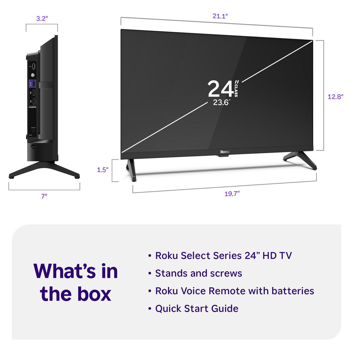 24-Inch 720p HD LED Smart TV Y461