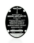 B-29 & B-17 Data Plate I587052