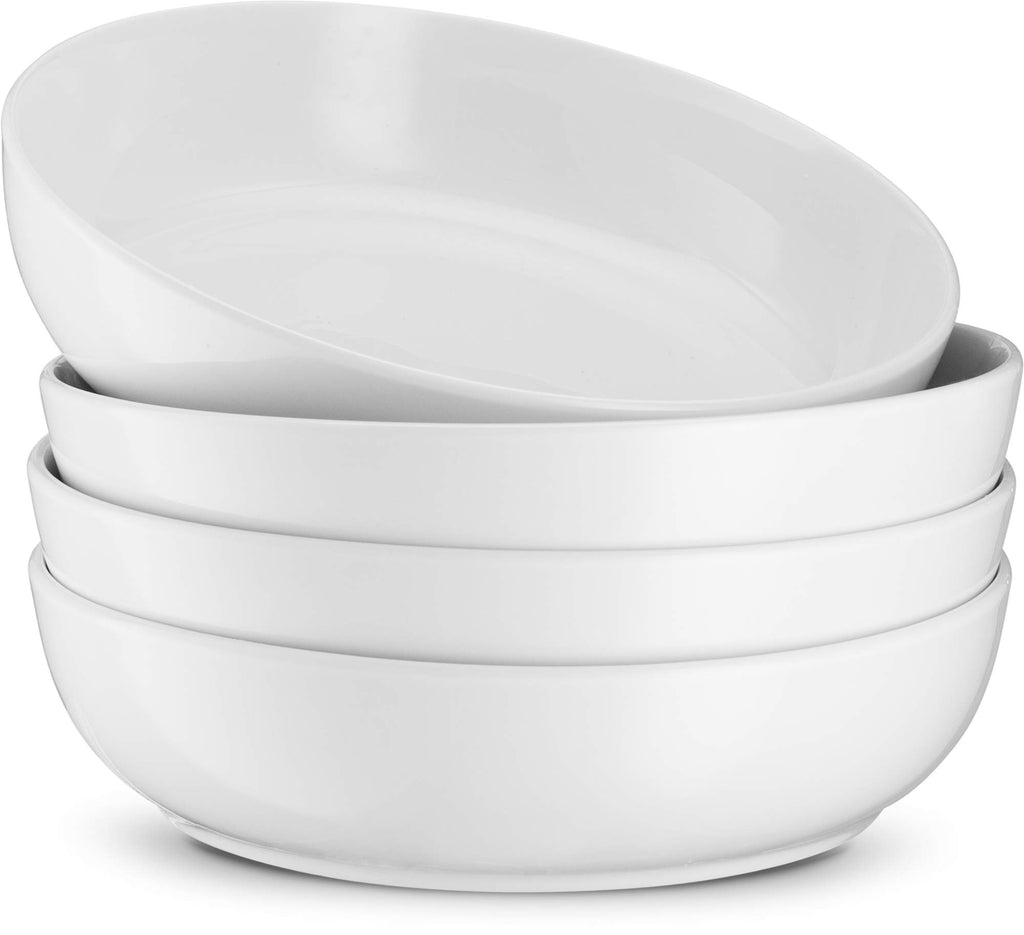 White 40 oz Pasta Bowls Set of 4 Z879