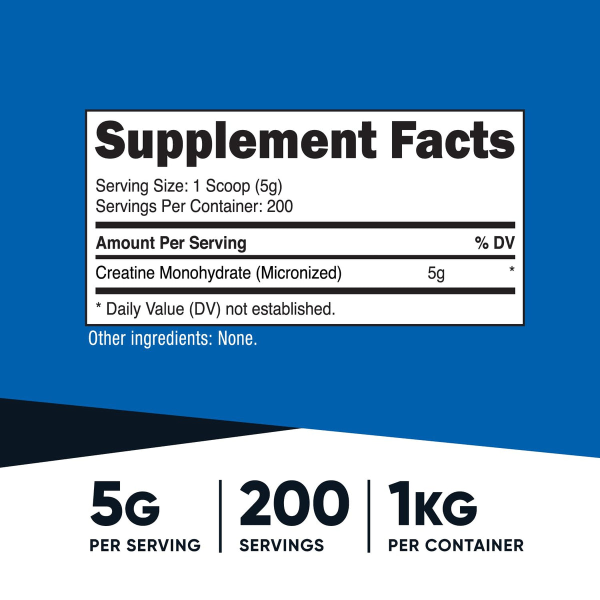Creatine Monohydrate Micronized Powder 1 KG H8407