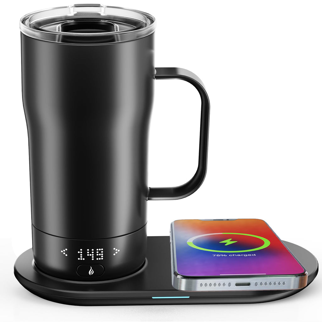18 Oz Temperature Control App Controlled Self Heating Coffee Mug V2337