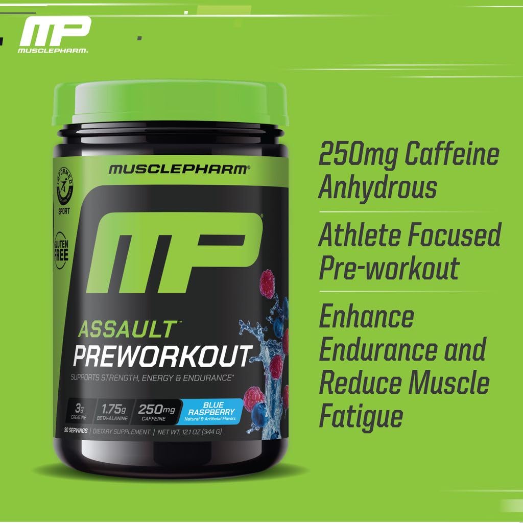 Blue Raspberry PreWorkout Powder 30 Servings F2952