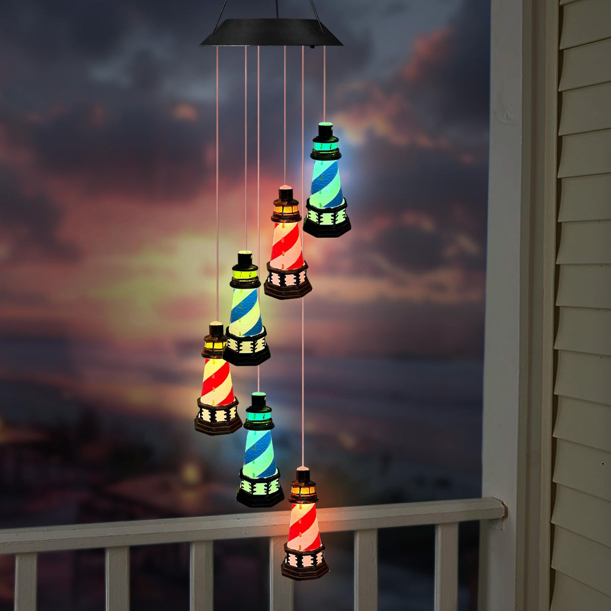 Color Changing LED Wind Chimes Y464