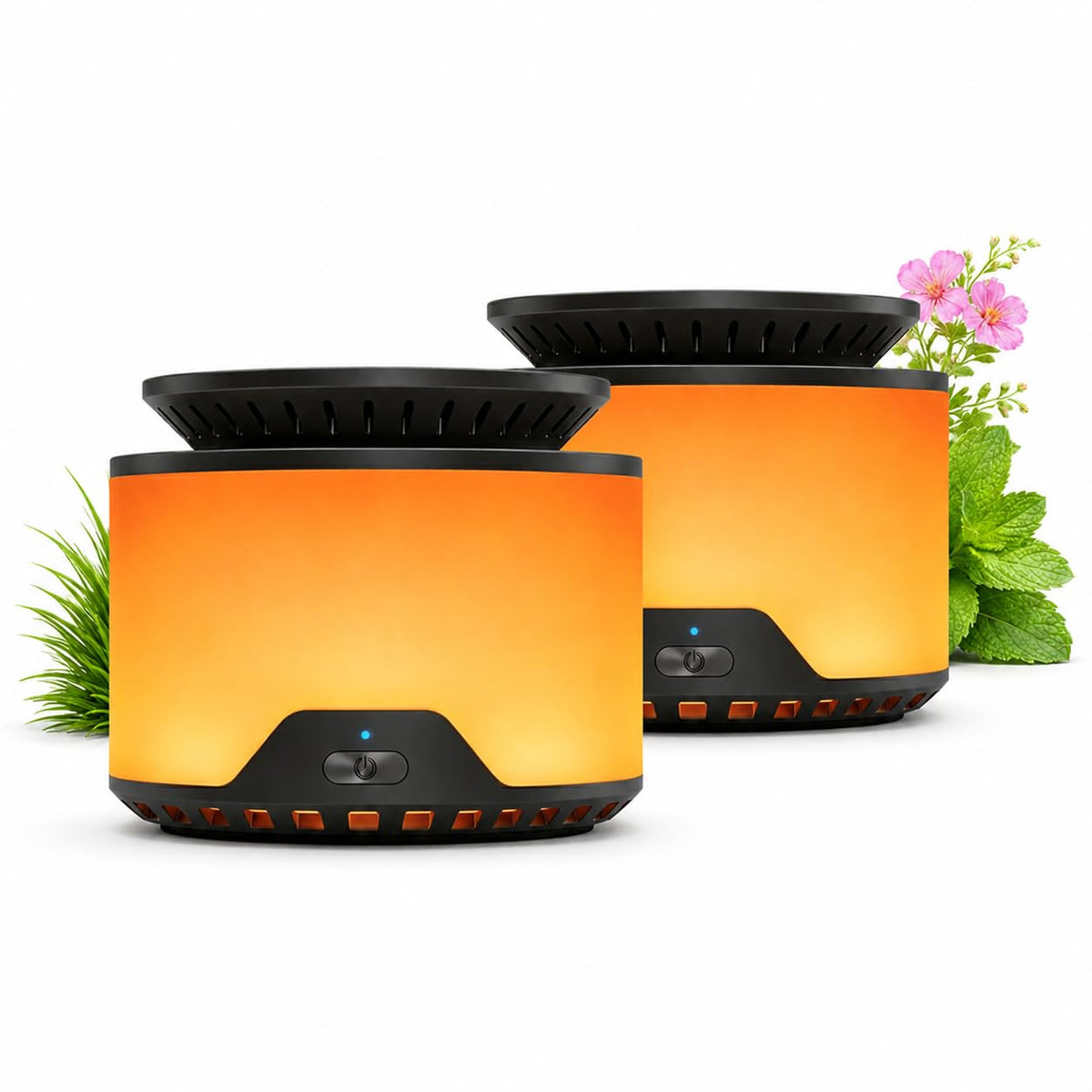 Rechargeable Mosquito Repeller 2 Pack with Citronella Geraniol Peppermint Refills Z4031