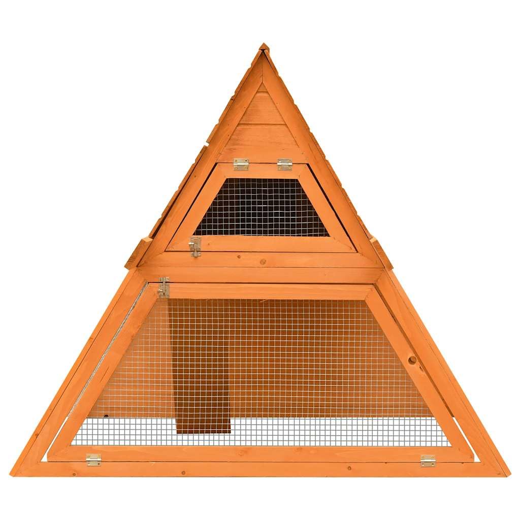 Brown Wooden Rabbit Hutch N2189