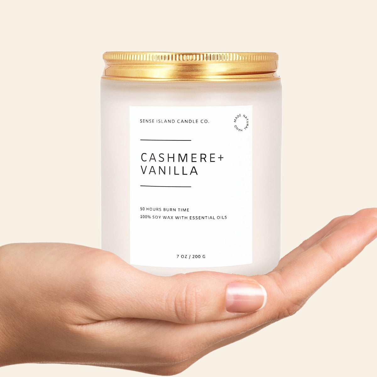 Vanilla Cashmere Scented Soy Wax Candle G61477