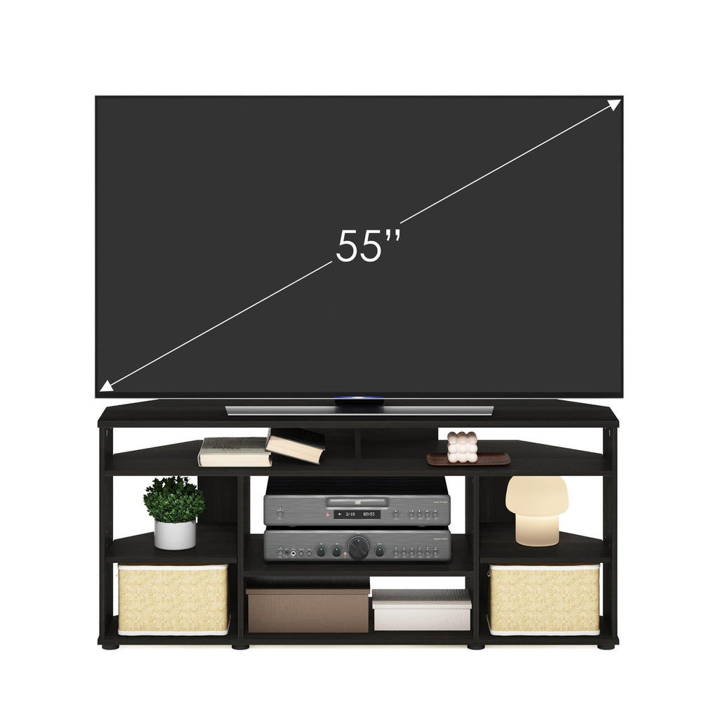Corner TV Stand up to 55 Inch Espresso Finish I13416