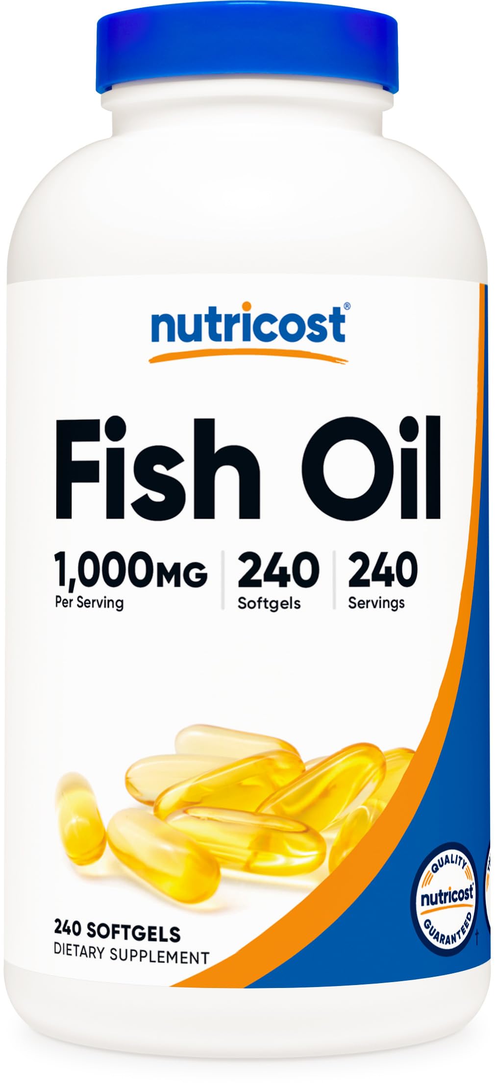 Fish Oil Omega 3 Softgels with EPA & DHA, 240 Softgels B1073