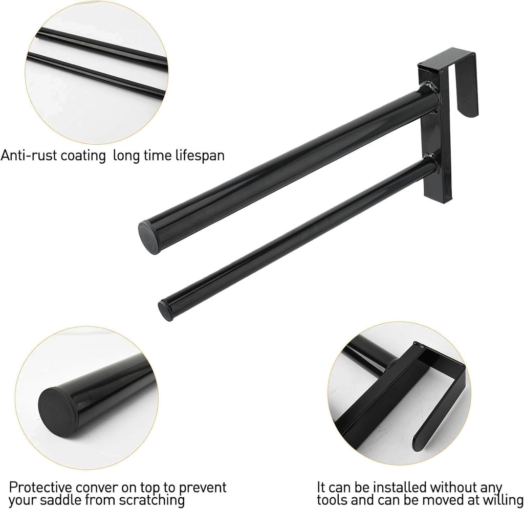Heavy Duty Portable Saddle Rack Stand with 2 Bars Y211
