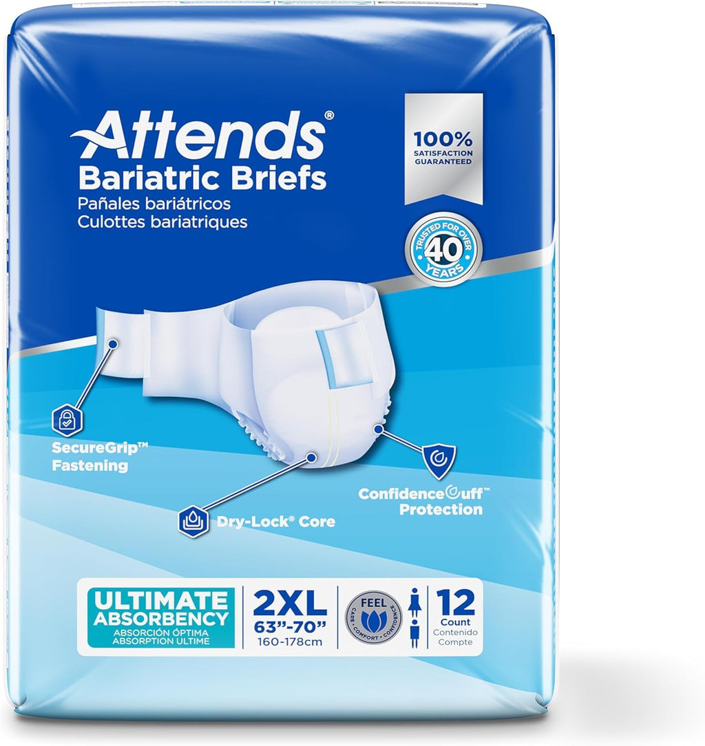 XX-Large Ultimate Absorbency Incontinence Briefs 12 Ct U54448
