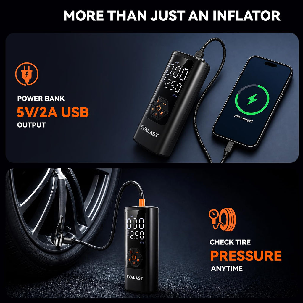 Portable Air Compressor 150 PSI Cordless Tire Inflator A2698