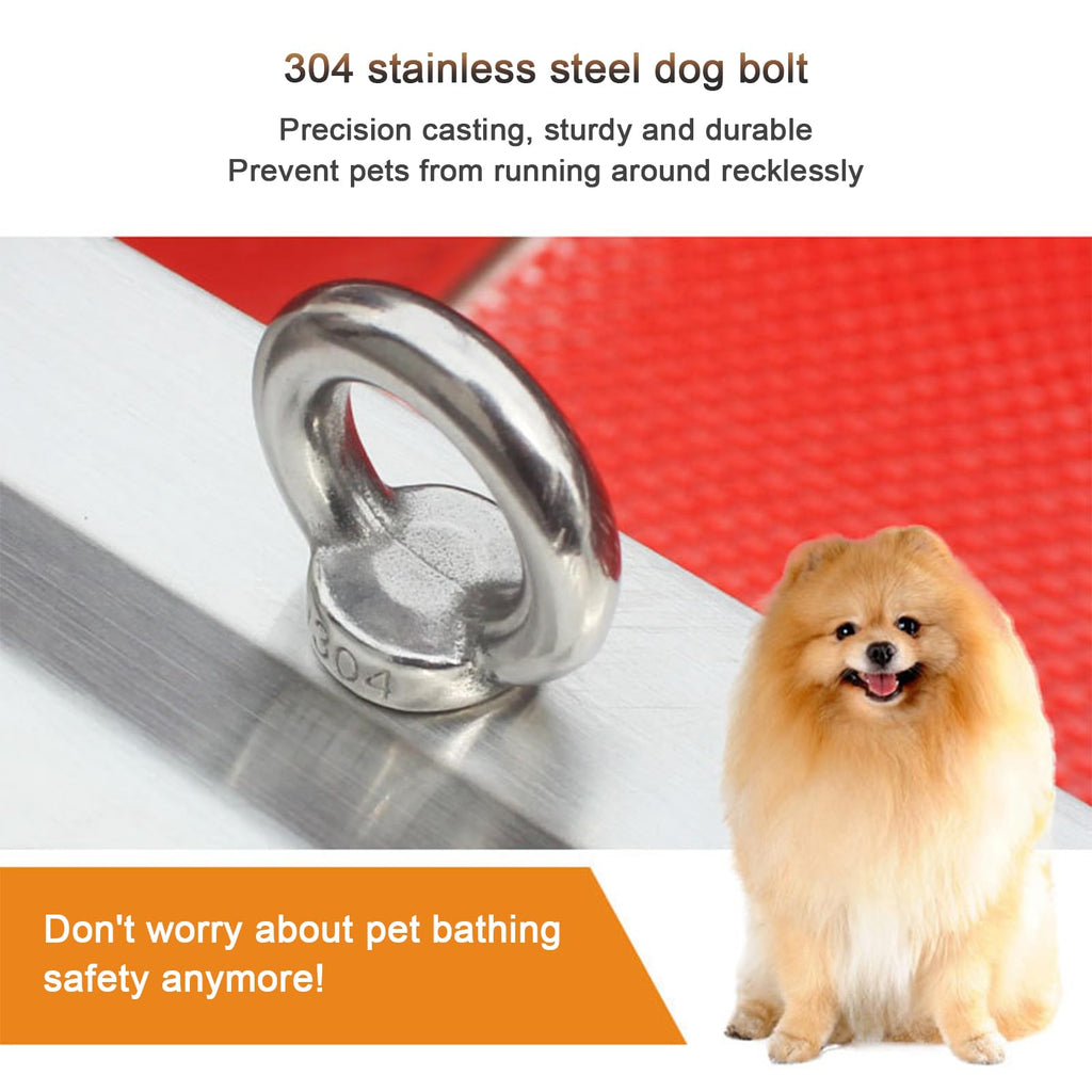 47" Stainless Steel Dog Grooming Tub with Stairs M3598