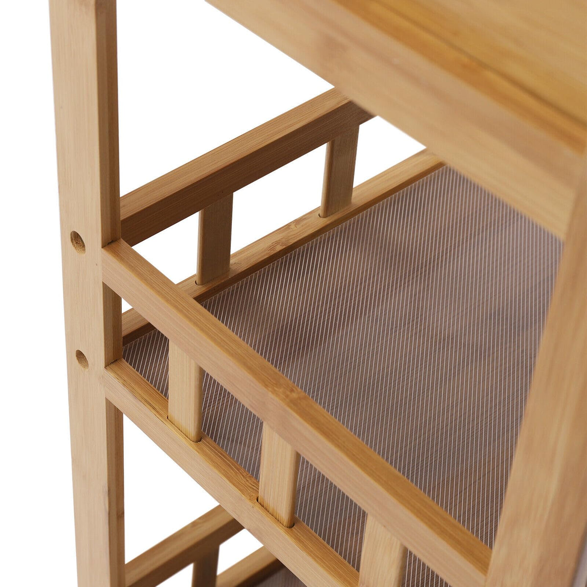 3-Tier Bamboo Kitchen Cart with Drawer U9216