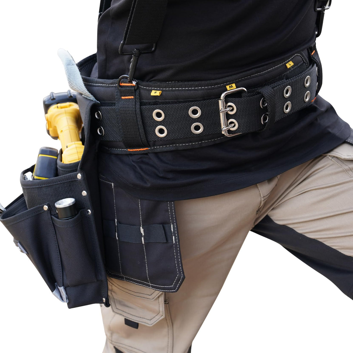 Heavy Duty Polyester Padded Tool Belt, Black L3761