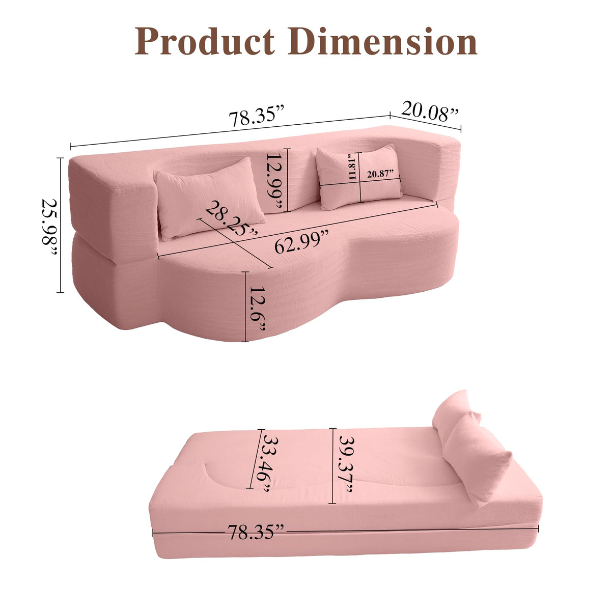 Convertible Sofa Bed S59033