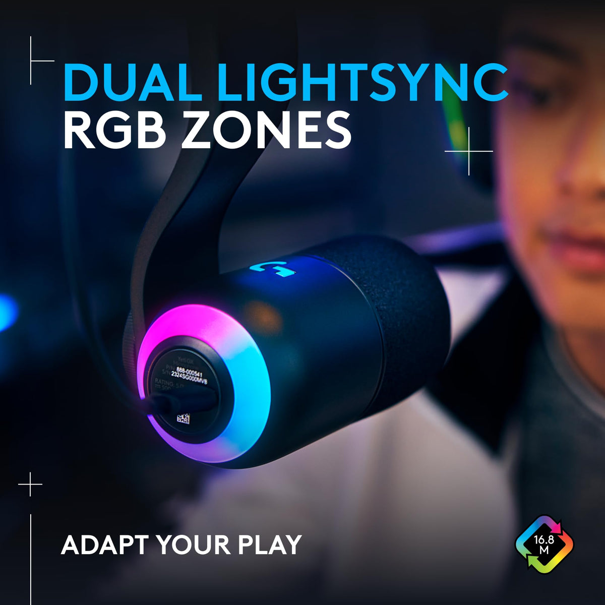 Black USB Dynamic Gaming Microphone N25093